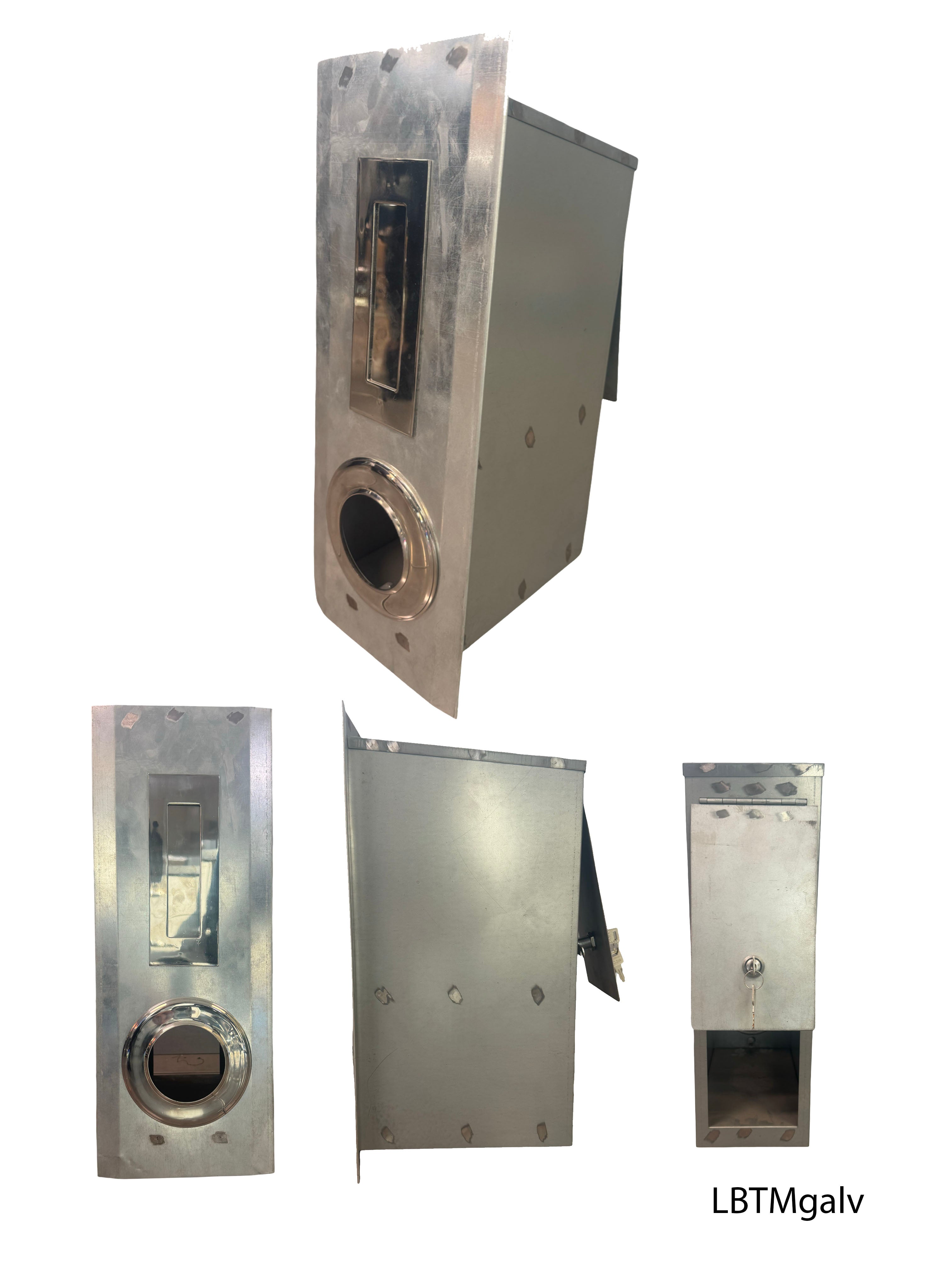 Tall Metal Letterbox Galvanised