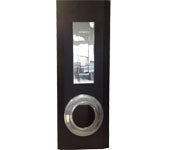 Tall Metal Letterbox Black